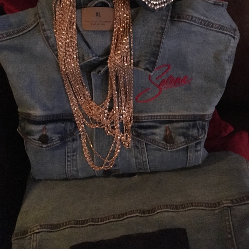 Custom Design Selena Blue Jean Jacket